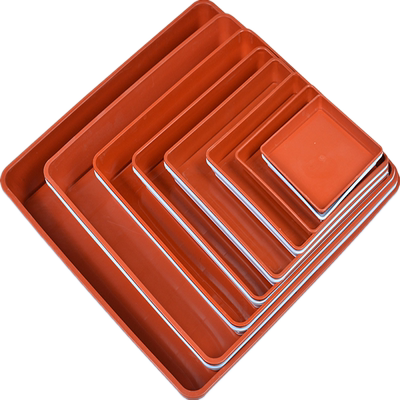 园艺正方型托盘花盆塑料花托