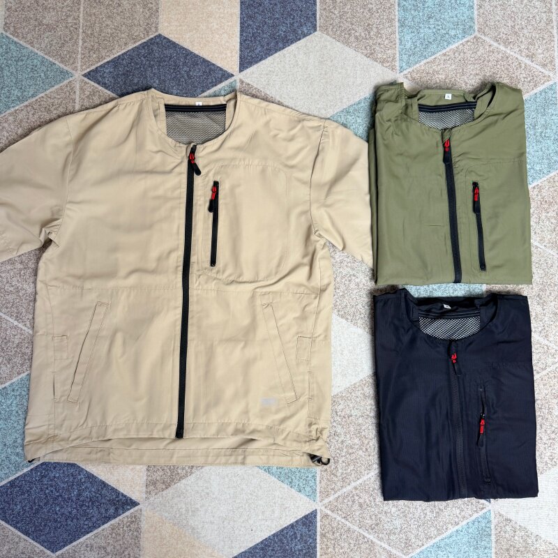 日单尾货断码男款宽松大码空调服多度纯色降温风神服男百搭