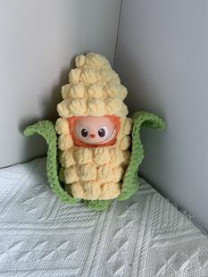 娃衣玉米套娃衣手作diy拉布布四代心底密码衣服钥匙扣labubu4.0