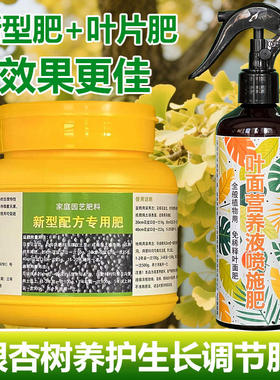 银杏树专用肥料盆栽种植树苗盆景大树小苗专用土壤营养液叶面肥料