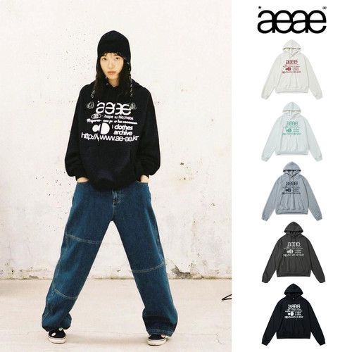 【官方正品】aeae连帽卫衣外套女