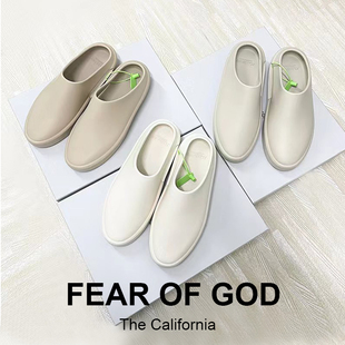 Fear Of God FOG一脚蹬情侣春夏厚底拖鞋户外穿eva男踩屎感凉鞋女