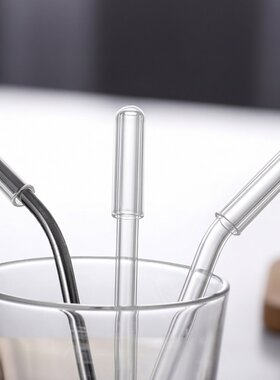 吸管防尘塞耐高温玻璃材质吸管帽盖防口水抗菌环保吸管套配件通用