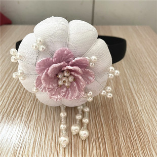 朝鲜族韩服头饰发饰簇冠簇头里韩服婚纱发箍韩国舞朝鲜舞民俗发饰