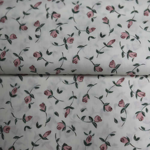 【068039-1】Lib**ty 花苞玫瑰100支长纤棉幅宽138cm，定制不退换