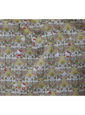 Lib*rty凯蒂猫胖鸟100支长纤幅宽138cm【QB068028-2】定制不退换