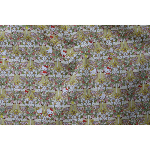 Lib*rty凯蒂猫胖鸟100支长纤幅宽138cm【QB068028-2】定制不退换