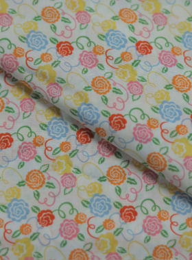 【105175-2】Lib*rty玫瑰80支高密棉布印花diy服装面料