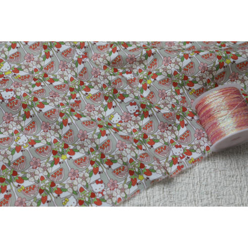 Lib*rty凯蒂猫胖鸟100支长纤幅宽138cm【QB068028-3】定制不退换