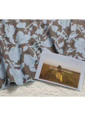 Hok **h sun*ell复古花影   21坑灯芯绒【QB021002-1】定制不退换