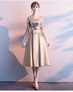 晚礼服女2025新款 宴会气质高贵高端伴娘服平时可穿简单大方连衣裙