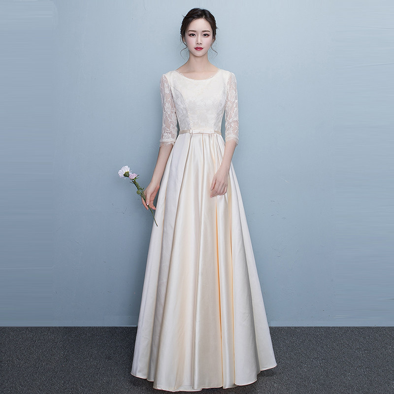 梦幻长款仙女宴会晚礼服裙图片