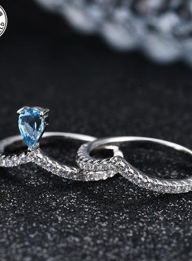 设计师款时尚S925银高颜值欧美风百搭轻奢小众高级感纯银戒指套戒