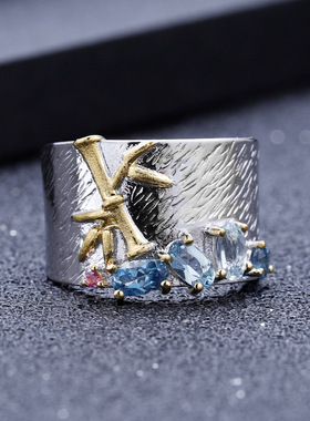 设计师戒指纯银小众新中式复古风