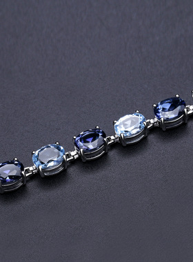 欧美风奢华S925银高颜值时尚个性欧式复古风气质小众高档纯银手链