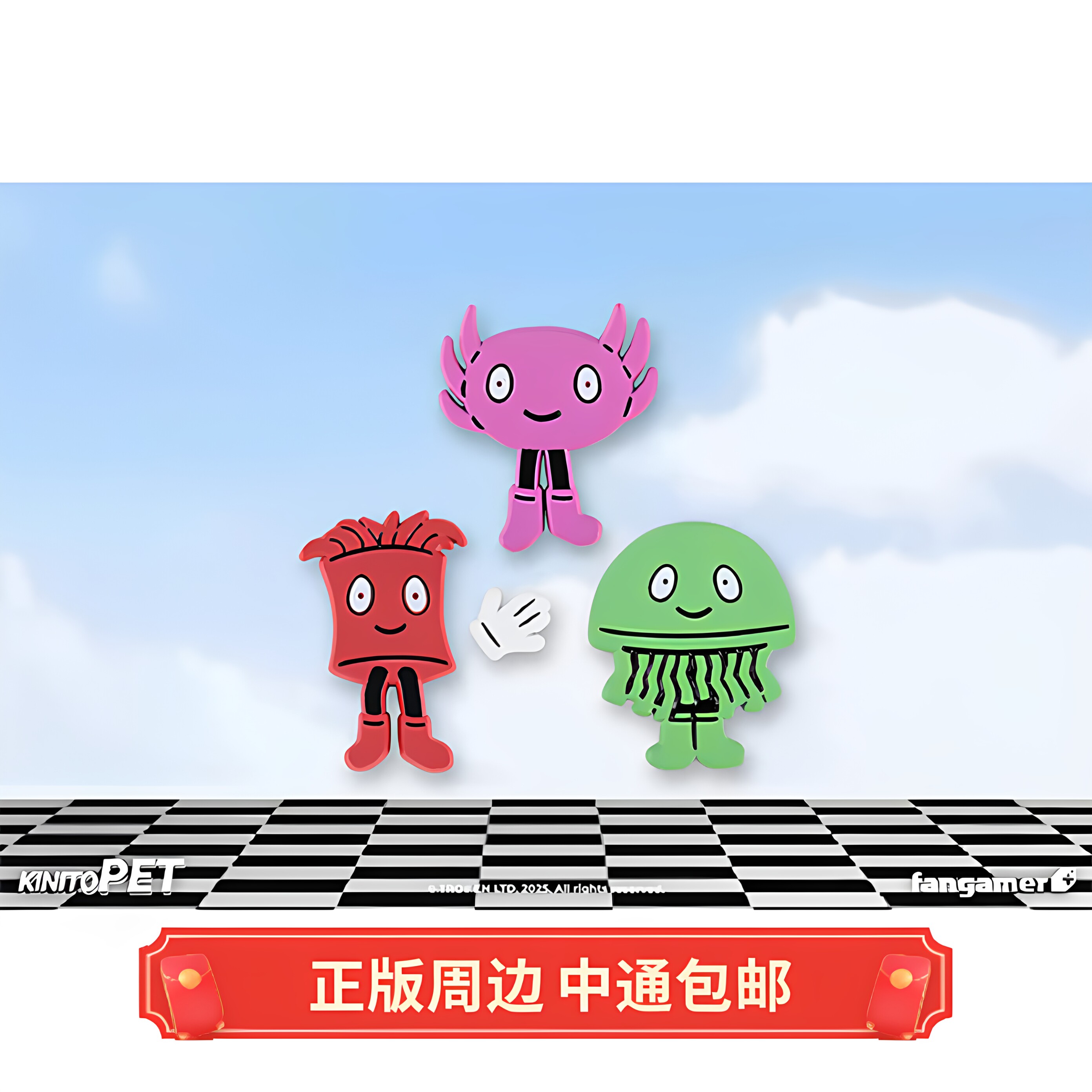 正版 KinitoPET Kinito Crew 徽章套装 别针 Fangamer周边图片