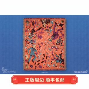 正版 现货 逆转裁判 Crime Scene Throw 毛毯 毯子 挂毯