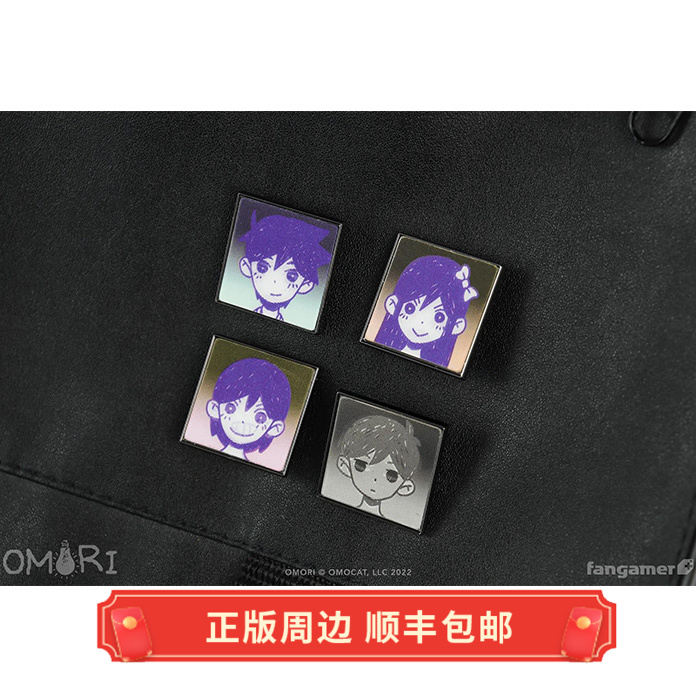 正版Omori胸针徽章透镜式