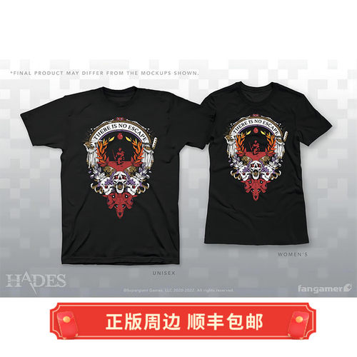 正版 Hades 哈迪斯 No Escape T恤 衣服 Fangamer周边