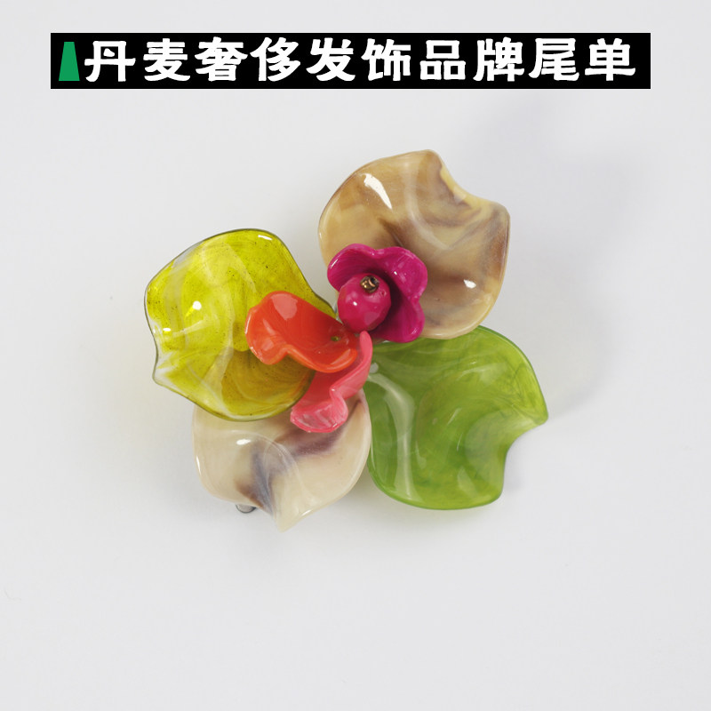 折饰品欧美丹麦发饰发卡饰品发夹2018头饰清新复古
