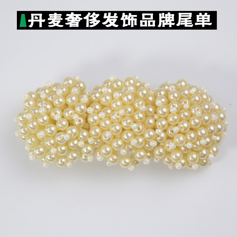 水钻横发夹弹簧夹简约一字夹丹麦马尾夹顶夹头饰成人淑女2018发卡