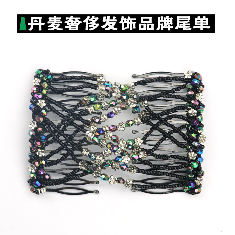 复古发带梳子女简约百变发卡插梳发梳头饰发饰优雅刘海进口