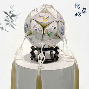 广西靖西绣蕴坊纯手工壮美广西25cm精美绣球