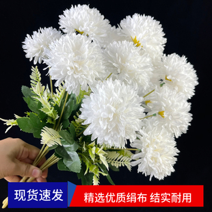 清明节仿真花清明绢花扫墓用品花墓碑碑头墓前塑料花花束假花菊花