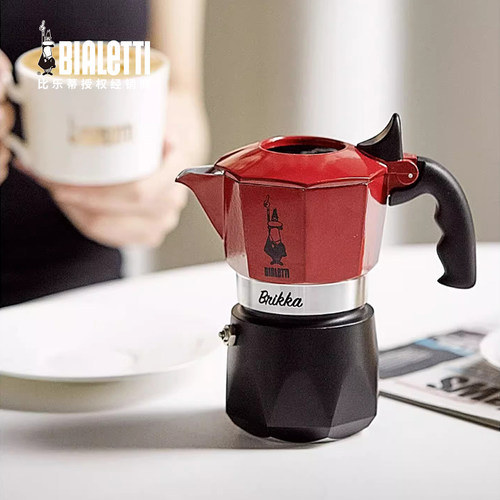 比乐蒂双阀摩卡壶高压油脂丰富