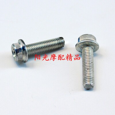 适用豪爵HJ125T-27A/AFR 虎鲨VX125下泵固定螺栓前制动钳紧固螺丝