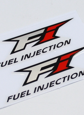 适用豪爵HJ100T-8C/8D/VF100摩托车前面板贴条FI标签标牌标志贴纸