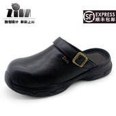 厨师日常工作鞋 ZIVA休闲百搭内外牛皮舒适透气工鞋 酒店厨房防滑鞋