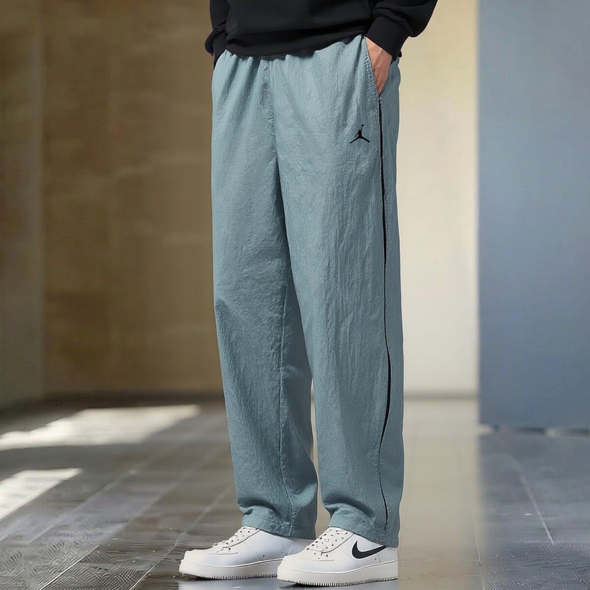 Jordan乔丹正品篮球长裤薄款跑步运动裤春季新款男裤梭织AJ直筒裤