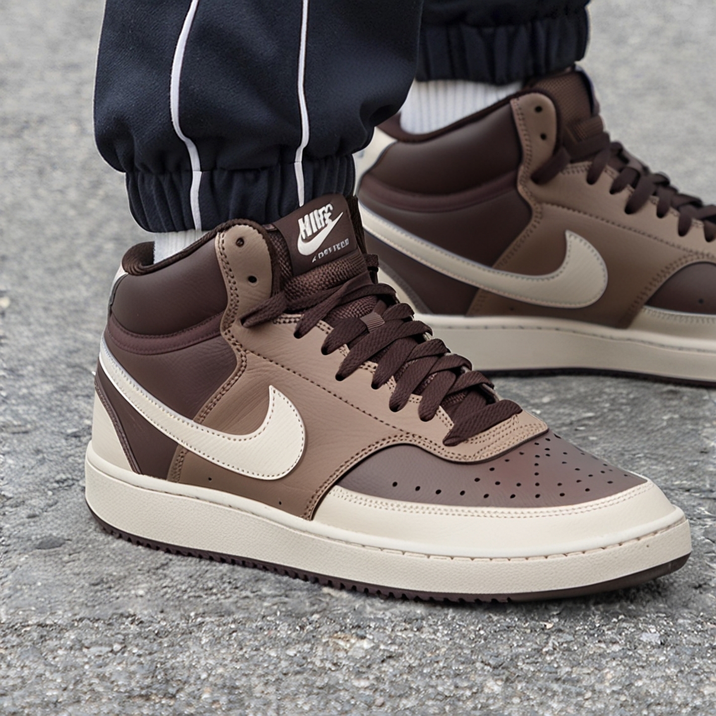 耐克官方正品厚底高帮运动板鞋男