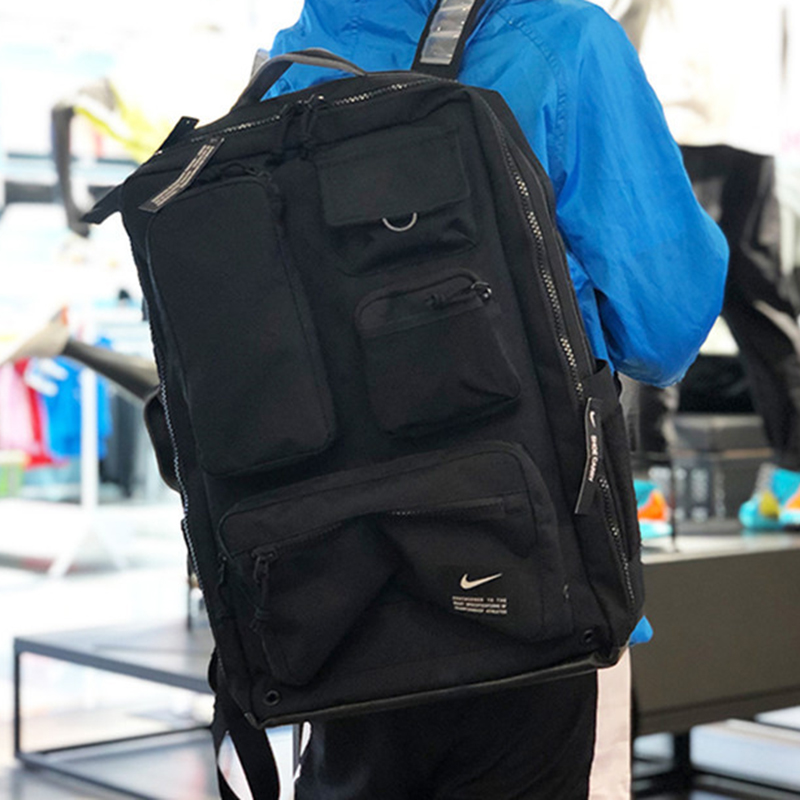 耐克双肩包新款男休闲大容量手提收纳健身学生电脑气垫背包CK2656