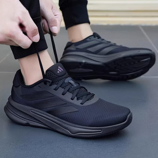 缓震跑步鞋 阿迪达斯男鞋 黑色轻便SUPERNOVA运动鞋 新款 IH2580 冬季
