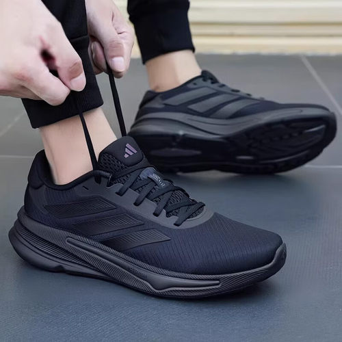 阿迪达斯男鞋冬季新款黑色轻便SUPERNOVA运动鞋缓震跑步鞋IH2580