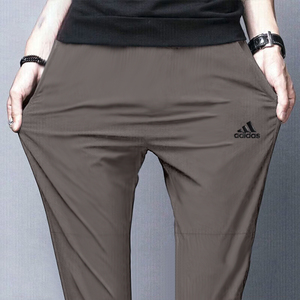 阿迪达斯薄款裤子男春季新款梭织运动裤透气夏凉裤速干直筒长裤男