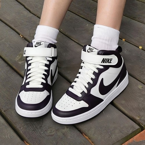 NIKE耐克休闲鞋女鞋秋季新款运动鞋Court时尚百搭中帮板鞋子女