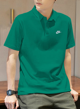 耐克短袖男2026夏季款宽松显瘦商务休闲polo衫运动透气T恤FN3895