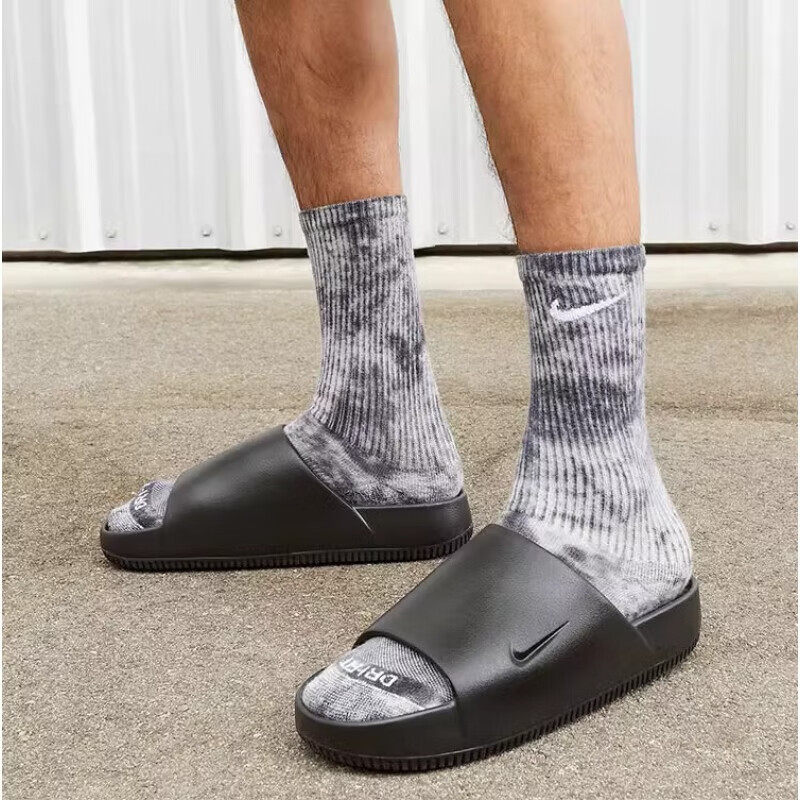 耐克男皮面运动拖鞋防水沙滩鞋