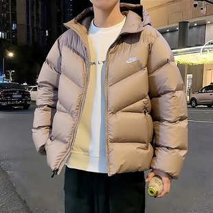 NIKE耐克羽绒服男士2025冬季新款运动服保暖连帽外套男款轻薄夹克