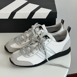 Adidas女鞋夏季新款VS JOG 2.0复古休闲低帮T头薄底德训鞋JR4653