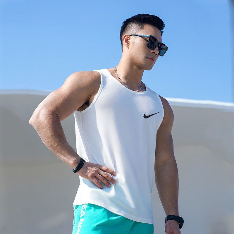 NIKE耐克速干运动服正品透气篮球背心新款跑步上衣休闲无袖男T恤