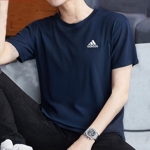 假一赔十短袖男速干藏青T恤上衣