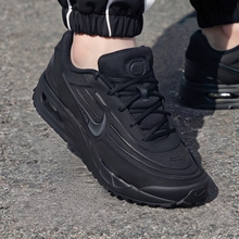 Nike耐克鞋子正品AIR MAX男鞋气垫跑步鞋黑色运动鞋厚底健身网鞋