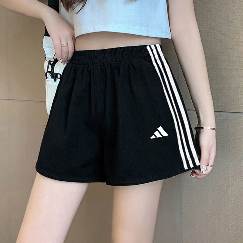 阿迪达斯运动短裤女裤夏季新款休闲裤梭织透气跑步训练热裤三分裤
