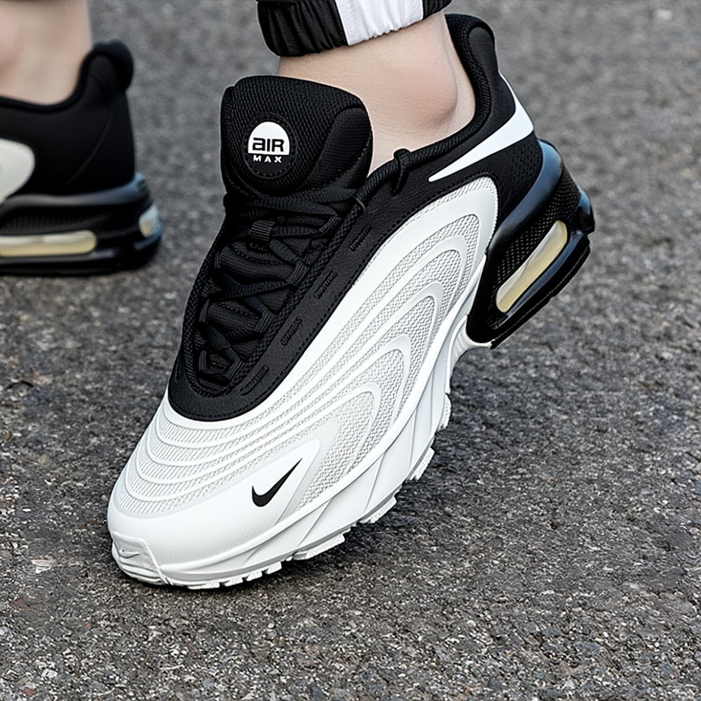 Nike耐克鞋子春季新款运动鞋AIR MAX气垫男鞋厚底跑步鞋健身网鞋