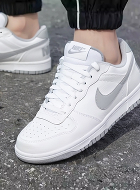 NIKE耐克板鞋男鞋新款COURT低帮运动鞋灰白色空军一号简版休闲鞋
