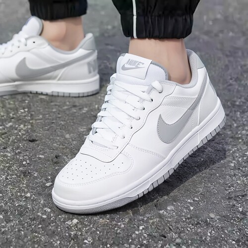 NIKE耐克板鞋男鞋新款COURT低帮运动鞋灰白色空军一号简版休闲鞋 - 封面